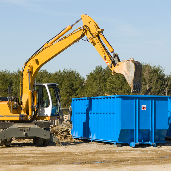 can i choose the location where the residential dumpster will be placed in East Wilton Maine